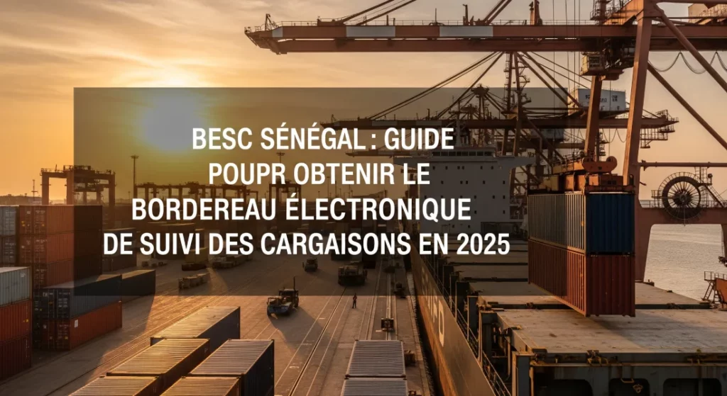 BESC Sénégal _ Guide Complet pour Obtenir le Bordereau Électronique de Suivi des Cargaisons en 2025